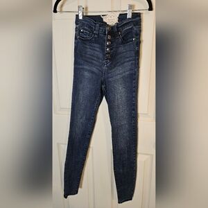 Altar'd State Blue Skinny Jeans with Classic Indigo Wash